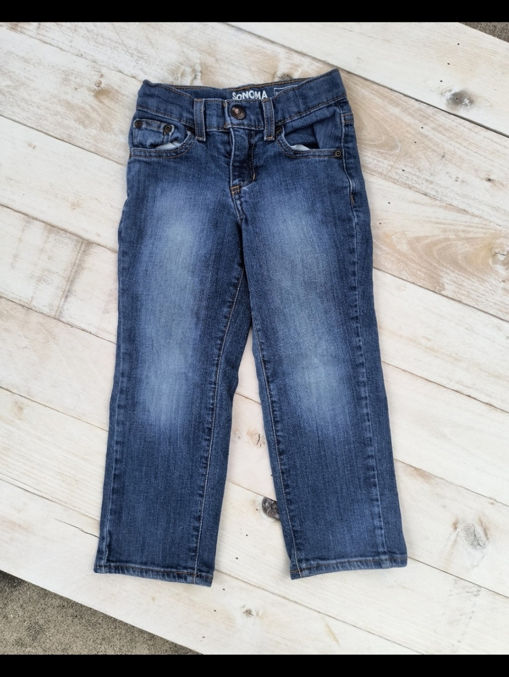 Sonoma Boys Relaxed Fit Denim Light Blue Jeans Size 4 Regular
